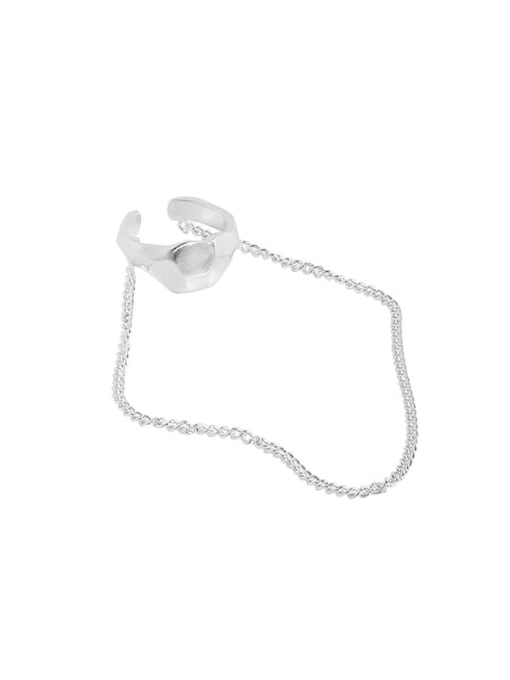 DAKA 925 Sterling Silver Tassel Minimalist Threader Earring [Single] 4